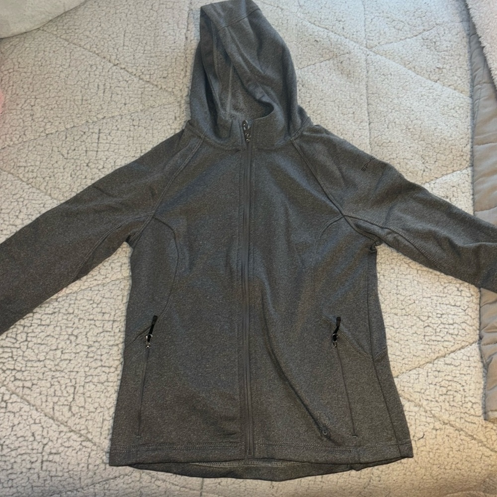 Grey zip up